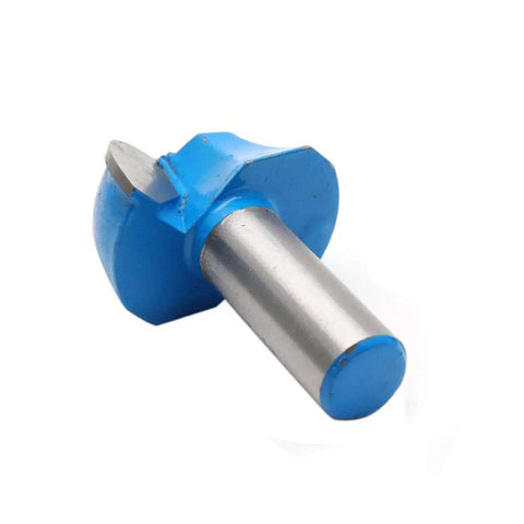 Round Nose Router Bit With 1-1/2 Inch Cutting Diameter And 1/2 Inch Shank, Cove Box Router Bit For Woodworking, CNC, blue carbide