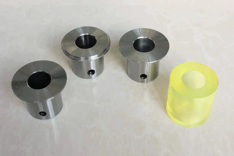 Bead Roller Offset And Tipping Dies With Polyurethane Wheel For Sheet Metal Fabrication, 22mm Shaft, CR12 Steel, 90 Degree Bends
