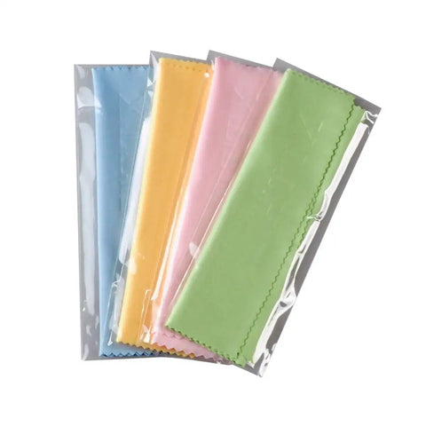 Microfiber Screen Cleaning Cloths 4 Pack For Phones Tablets LCD TVs Laptops Pink individually wrapped