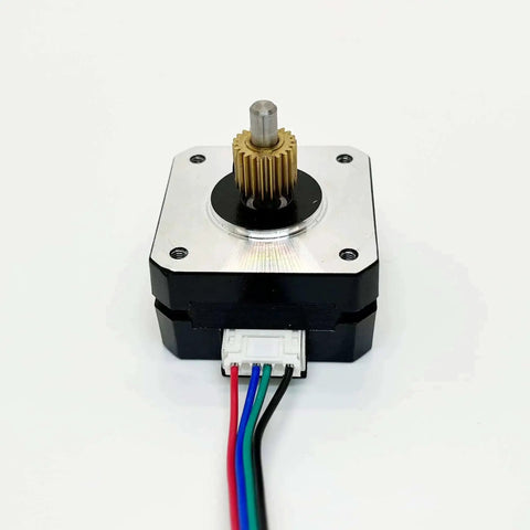 3D Printer Direct Drive Stepper Motor Extension Cables Must Have 0.5m 4P To PH2 6P Connectors viewed with motor and wires