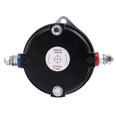 RV Leveling System Hydraulic Pump Motor OE Spec Replacement 414850 286722, front view with manual drive access