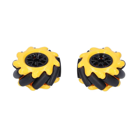 Dope Mecanum Wheels Set For DIY Robots And Smart Cars Omni Directional Wheels 48mm Pair Compatible With Building Blocks And TT Motors