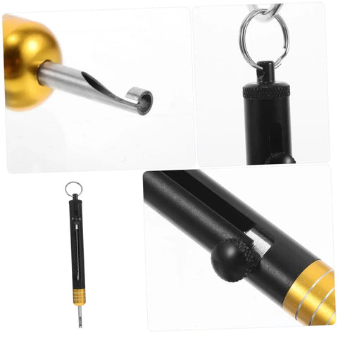 Stainless Steel Detacher Tool for Quick Release and Deep Hook Removal versatile fishing gear, close-up of hook and handle design