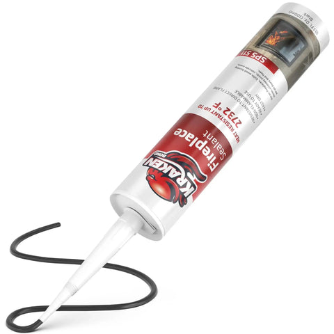 High Temp Fire Sealant Caulk For Ovens, Stoves, And Chimneys, 2732F Heat Resistance, Fast Dry, Paintable, Non Flammable, Class A Fire Rated, 2 Pack, Hella Tough Sealant For Crazy Heat