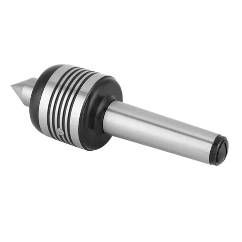 MT3 Heavy Duty Live Center With Triple Bearing Precision for metal lathe turning, displaying alloy steel Rc 60-62 heat treated design.