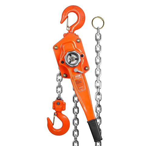 3 Ton Lever Chain Hoist 10 Ft Lift G80 Galvanized Carbon Steel Weston Double Pawl Brake 360 Degree Hook