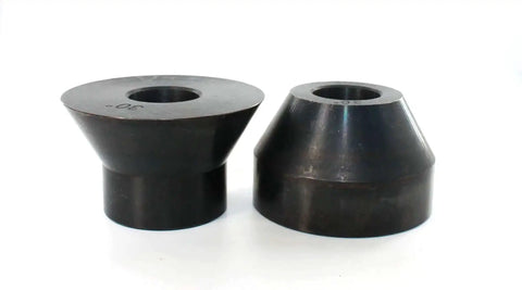 30 Degree Bead Roller Die Set For Sheet Metal, Fits Most Bead Rollers With 22mm Shafts, heat-treated tool steel, side view.