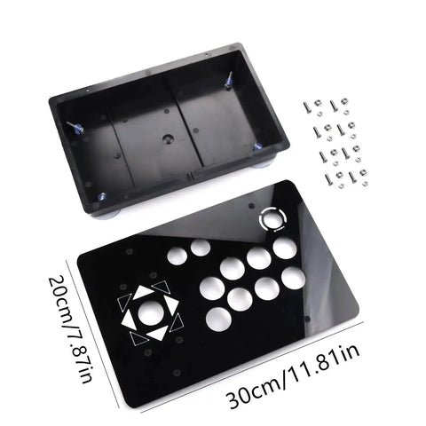 DIY Arcade Joystick Acrylic Panel And Case Kit For Custom Cabinet Controller Replacement, Home Arcade Mod Accessory, 5mm thick