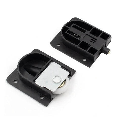 Plastic Sliding Door Roller With Bearing, Weighted Wardrobe And Cabinet Lifting Wheel, 2 sets with screws, durable ABS nylon construction