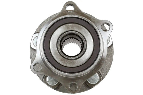 Front view of Rear Wheel Hub Bearing Assemblies Left And Right With ABS Replacement For 2010 2014 Subaru Outback 2008 2014 Subaru Impreza