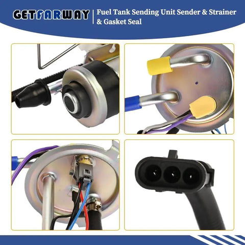 Fuel Tank Sending Unit With Strainer, Gasket Seal And Pump Replacement For Jeep Wrangler YJ 1987 1988 1989 1990 Models, 2.5L And 4.2L Engines, YJSU 1 Compatible
