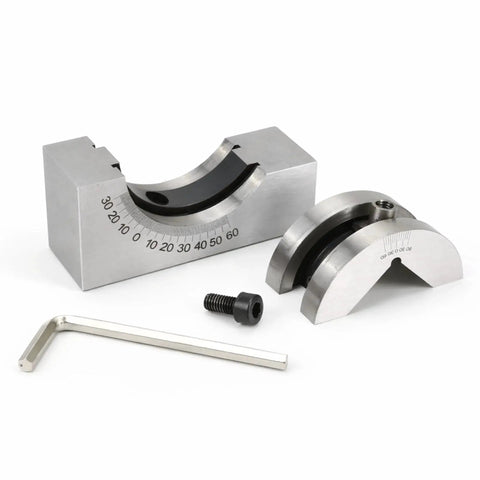 Adjustable Angle V Block Milling Gauge Set Pro Grade Stainless Steel Micro High Precision Setup With Wrench 0 To 60 Degrees AP25