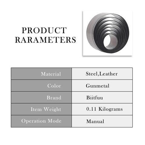 Round Leather Cutting Circle Cutter Tool Set With Pro Grade High Carbon Steel Blades For Precise Belt Hole Sizing And Leather Accessories