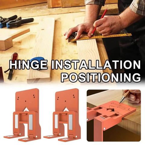 Magnetic Cabinet Door Hinge Spacer For Two Point Six Millimeter Gaps Quick Mounting Jig And Alignment Tool For Cabinets Strong Magnetic Fixer For Precise Door Gaps No Fuss Install And Fast Alignment Durable ABS Construction in use for hinge installation