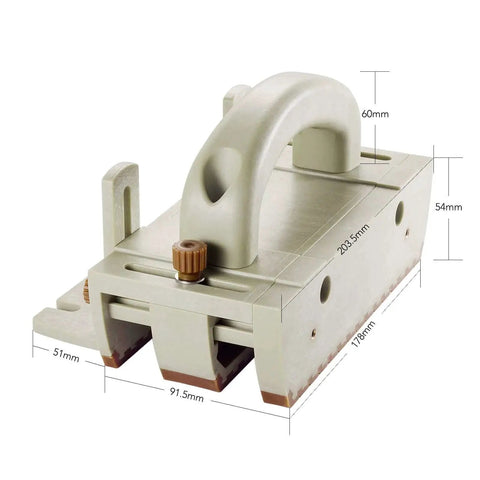 Push Block For Table Saws, Router Tables, Band Saws, And Jointers For Safer Narrow Rip Cuts, Multidirectional Grip With Non Slip Bottom