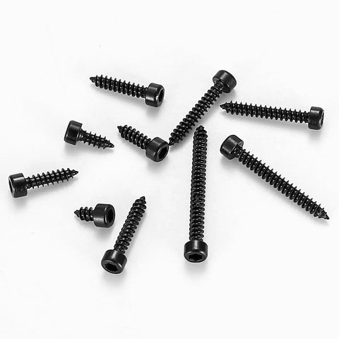 M3 Stainless Steel Hex Socket Cap Screws Kit 480 Pcs Self Tapping Wood Screws Assortment Set laid out on white surface
