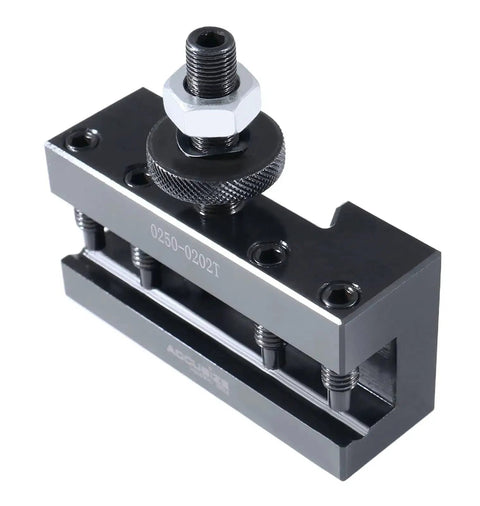 BXA Style 2 Extra Large Quick Change Tool Holder For Three Quarter Inch Turning Tools, Boring And Facing, steel, top view
