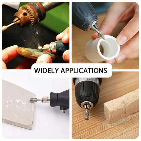 60 Grit Diamond Grinding Bits Pro Grade For Dremel Rotary Tool Set Of 20 With One Eighth Inch Shank for versatile applications
