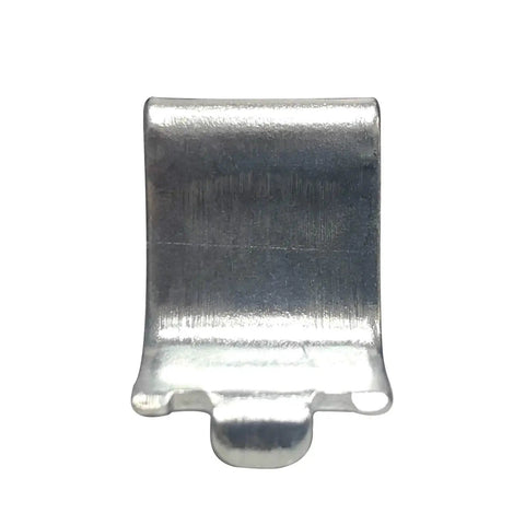 Adjustable Steel Pilaster Shelf Support Clip with Zinc Finish, 3/4" Depth and 5/8" Width, 23 Gauge Metal
