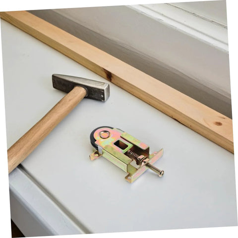 2 Pack Sliding Door Roller Replacement Kit For Closet And Wardrobe Doors, Height Housing, Concave Ball Bearing Wheels shown on table