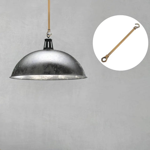Chandelier Load Bearing Downrod With Hooks, 9.45 Inch Ceiling Light Support Tube, metal rod for pendant and ceiling fixtures