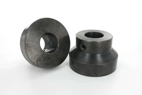 45 Degree Step Dies For Bead Roller With 22mm Shaft, Heavy Duty Tool Steel Beading Dies for auto body projects, front view