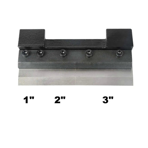 6 Inch Magnetic Vise Mount Metal Brake Bender with 3 removable fingers, sized 1, 2, and 3 inches for DIY metalworking and fabrication.
