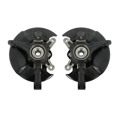 Two Front Steering Knuckle And Wheel Hub Bearing Replacement Kit For Honda Civic 2006 Through 2011 With 698450 And 698451 Parts