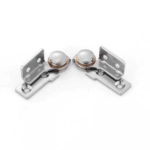 Heavy Duty 304 Stainless Steel Torque Hinges 2.0 N m With 0 To 90 Degree Stop Position Silver Finish Corrosion Resistant Heavy Duty Hardware 2 Pack