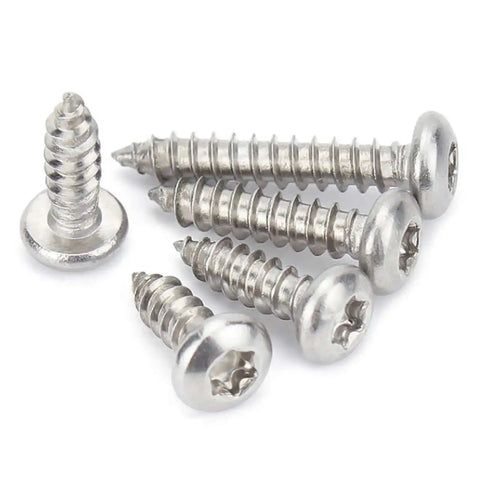 125 Piece Torx Pan Head Stainless Wood Screws Set With T20 Bit M4 X 16 20 25 30 40 mm 304 Stainless Steel Self Tapping Screws