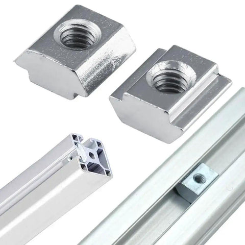 2020 Series Aluminum Profile Connector Set For 6mm Slot Extrusions With Corner Brackets T Slot Nuts And M5x8mm Hex Bolts