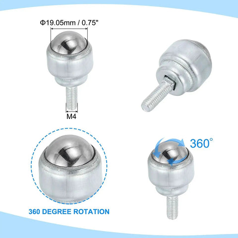 Bearing 360 Rotation Roller Ball Transfer Bearing Three Quarters Inch Six P...