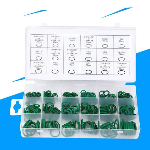High Temperature Fluorosilicone O Ring Kit 21 By 11 By 3 270 Pcs Buna N Rubber Sealing Workhorse for Home Plumbing Hydraulic and Industrial Equipment
