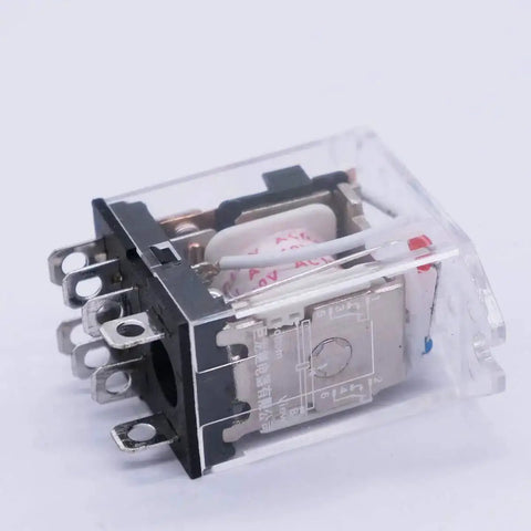 2 Pack AC 110V DPDT Power Relay With LED Indicator JQX-13F-DZ-AC110V 8-Pin 10A Electromagnetic Relay side view