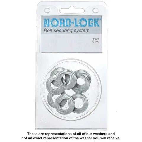 Delta Protekt Steel Wedge Locking Washers For M10 Bolts Vibration Resistant Safety Washers With Zinc Flake Coating And Enlarged Outer Diameter 10 Pairs Per Pack in clear packaging