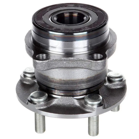 Rear Right Wheel Hub and Bearing Assembly for 2010-2014 Outback and 2013-2014 WRX STI, 5-Lug, Non-ABS, metal construction, front view