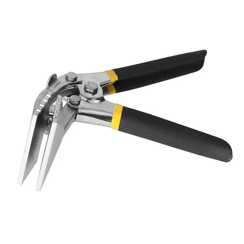 Heavy Duty Alloy Steel Hand Seamer Pliers with non-slip handles for sheet metal bending, 80mm length, side view.