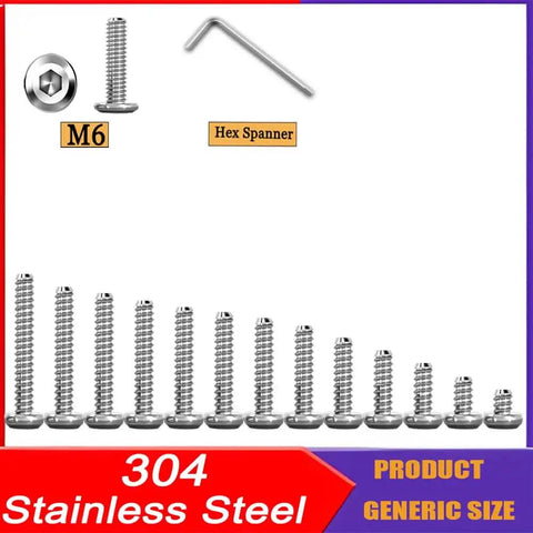 Flat Head Hex Socket Cap Screws 1/4-20 X 1 Inch Stainless Steel 304 Fully Threaded Bolts 20 Pack With Allen Key For Furniture Machinery Cabinets And Outdoor Projects Rust Resistant Built To Last Tough shown dismantled with hex key