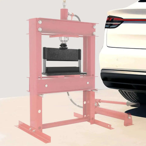 12 Inch Hydraulic Press Brake Attachment for metal workshop use with dual spring design near a car