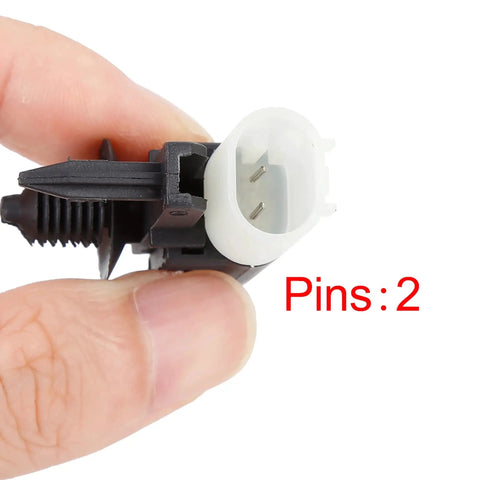 X AUTOHAUX T4A3216 rear brake pad wear sensor connector, close-up view, white plug, 2 pins.