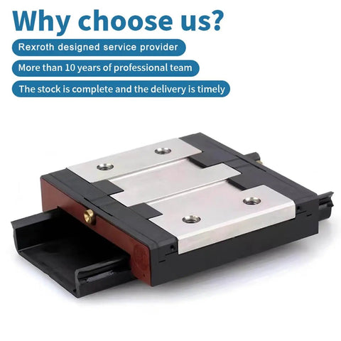 Slide module R044351301 R044351201 R044359301 R044359401, single slider carriage with sealed ball bearing for precision motion systems.