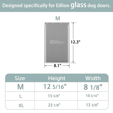 Medium Dog Door Replacement Flap For Sliding Glass Pet Doors Fits Medium Size Doors Secure Fit Easy Installation