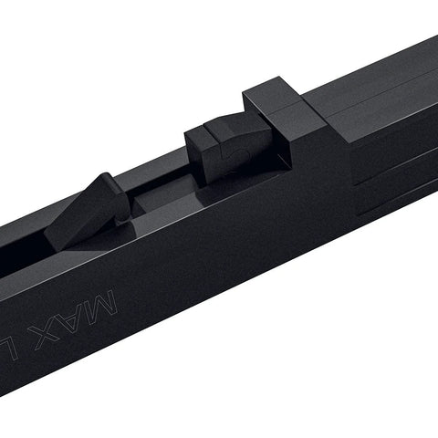 Side view of Barn Door Soft Close Kit For Single Doors 88 To 132 Lb Capacity Hidden Spring Buffer Damper, black 2-pack hardware