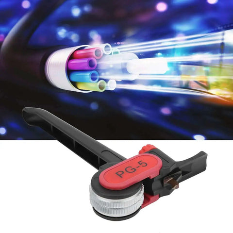 Pliers Cable Stripper With Adjustable Depth Up To 5mm And Pro Grade Replaceable, Dual Sided Blades for round cables 25mm diameter or greater
