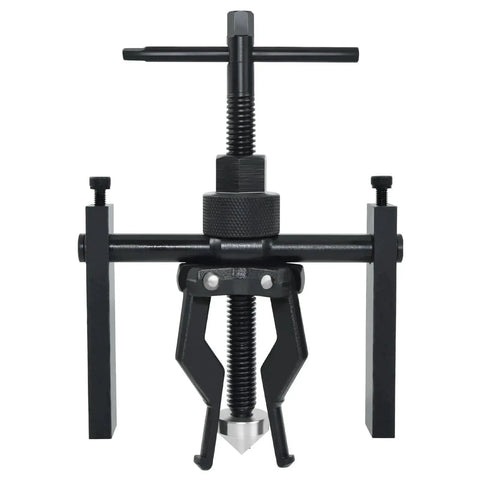 3 Jaw Inner Bearing Puller Gear Extractor for Motorcycle Car SUV, carbon steel, front view, showing 3-jaw mechanism and handle