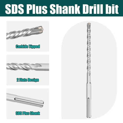 1 Inch By 59 Inch SDS Plus Rotary Hammer Drill Bit For Concrete And Masonry Long Reach Carbide Tip Drill Bit For Concrete Brick Cement With Durable Steel Shank Built Tough For High Impact SDS Tools