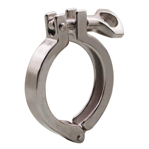 Stainless steel 1.5 inch TC tri-clamp with wing nut, heavy-duty ferrule clamp