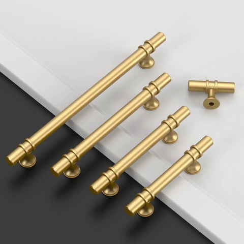 10 Pack Champagne Bronze Cabinet Knobs And 2 Inch T Bar Cabinet Pulls For Kitchen Cabinets Drawers And Home Cabinet Hardware ZH0050