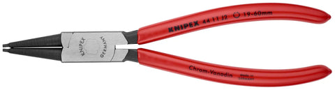 Knipex Circlip Snap-Ring Pliers Set, 2-Piece, Internal Straight For Shafts, 19-60mm Range, Heavy-Duty Forged Chrome Vanadium Steel