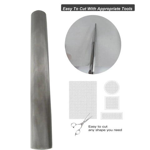 Industrial Grade 304 Stainless Steel Mesh Screen 200 Mesh For Filtration And DIY Projects YAGJIA 15.7 By 47.2 Inches roll and cutting examples